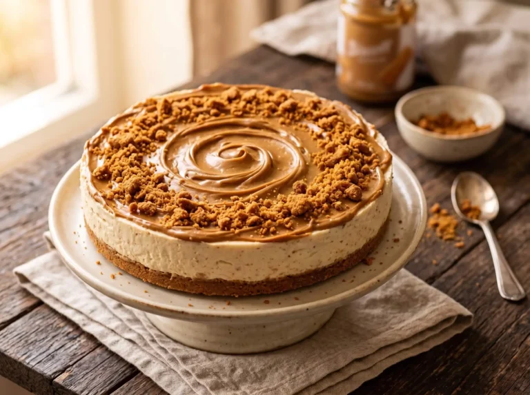 no bake biscoff cheesecake main image