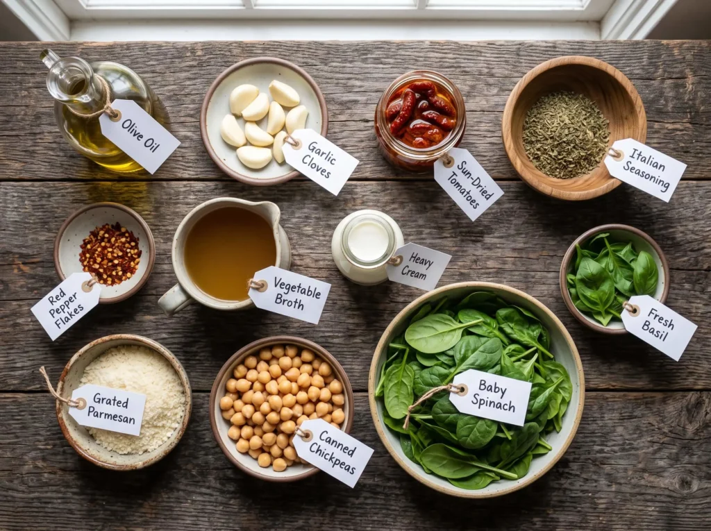marry me chickpeas recipe Ingredients