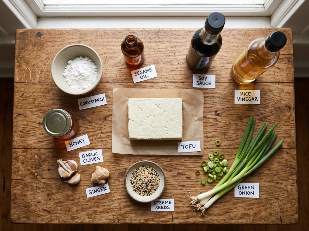 crispy baked sesame tofu recipe Ingredients