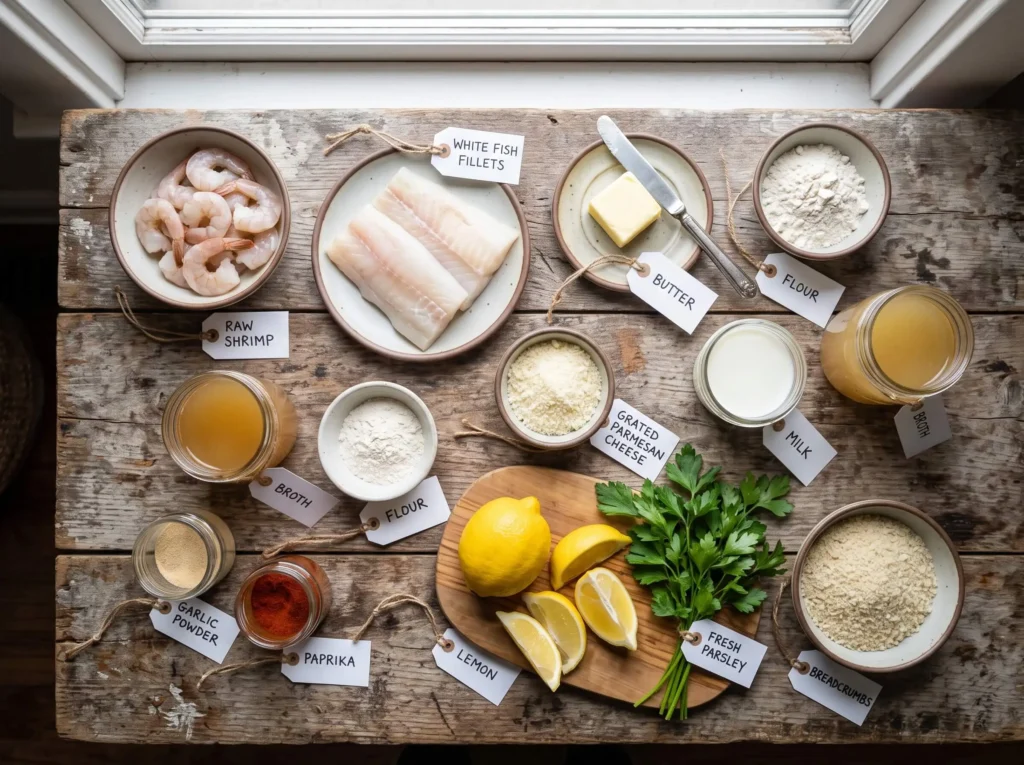 seafood casserole Ingredients