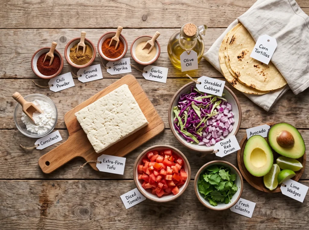 tofu tacos recipe Ingredients