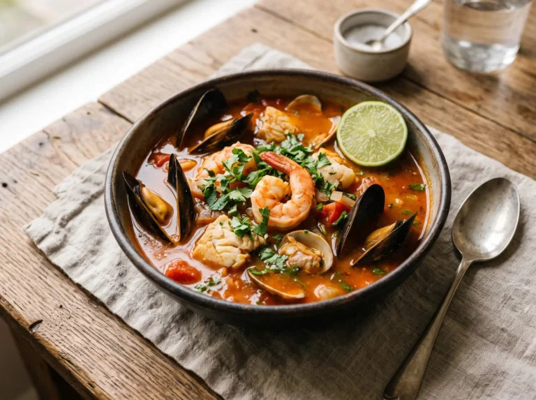 sopa de mariscos main dish