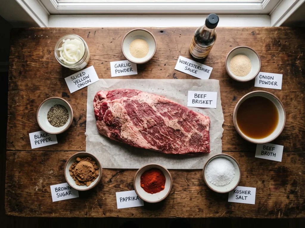 beef brisket recipe oven Ingredients