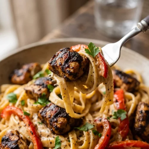 jerk chicken pasta final result