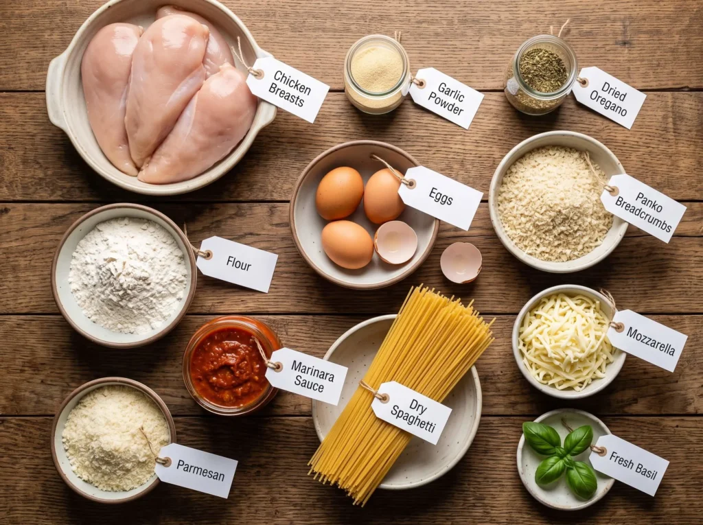 baked chicken parmesan recipe Ingredients