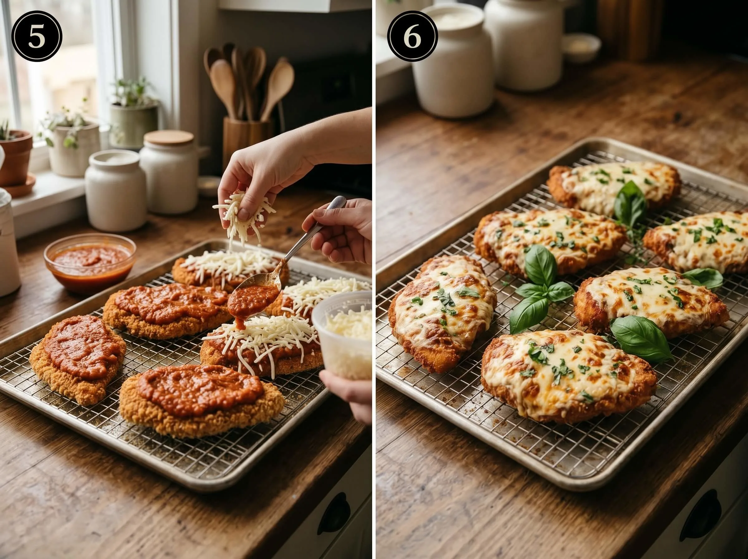 baked chicken parmesan recipe Add the Sauce and Cheese, Then Finish Baking