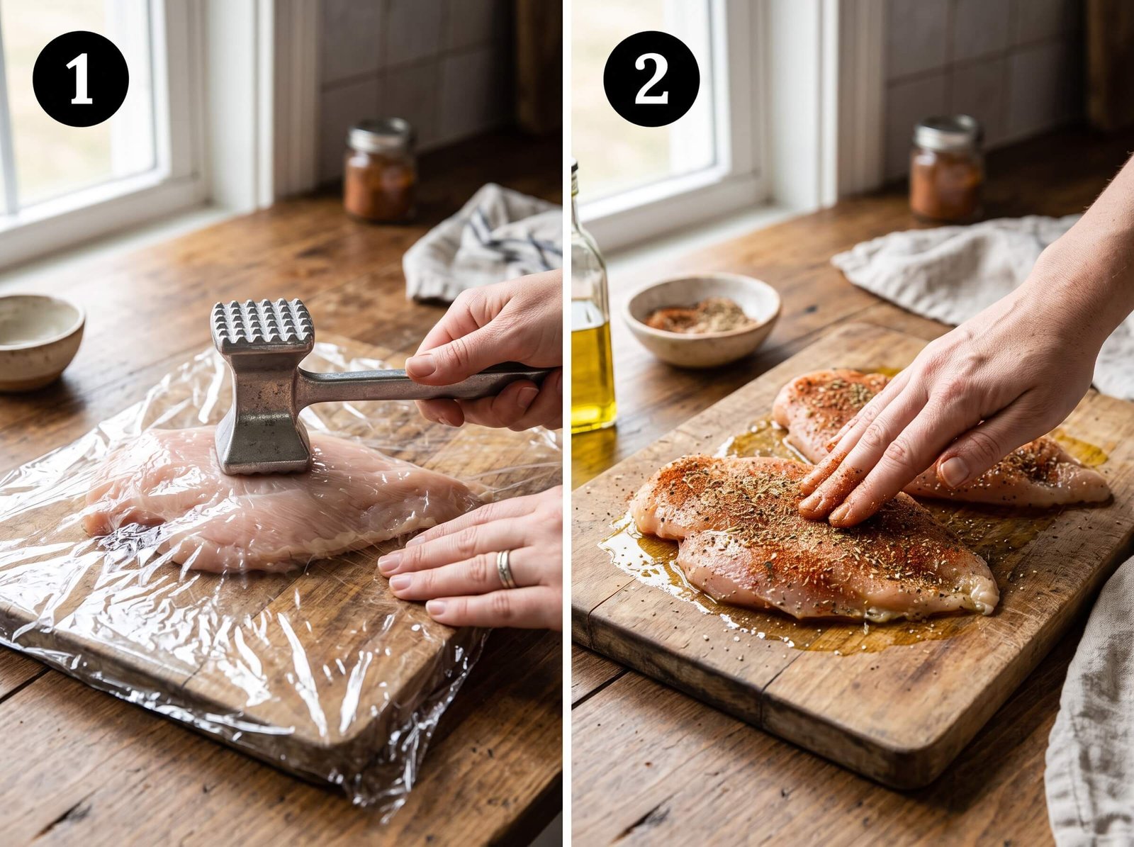air fry chicken breast Season the Chicken