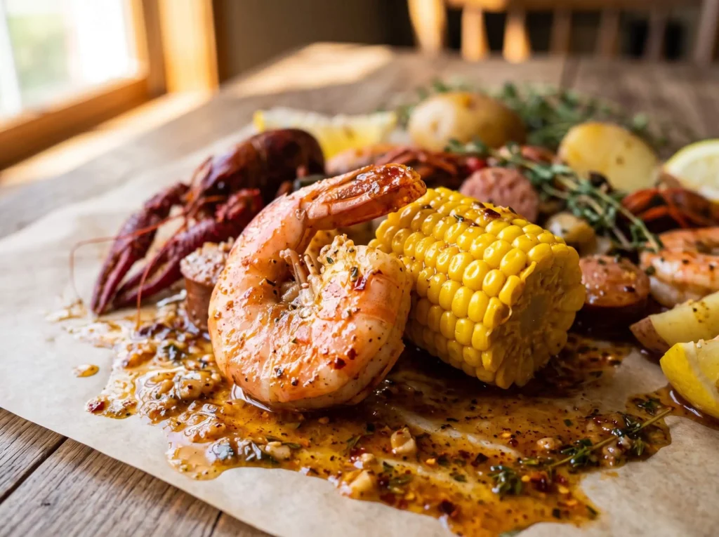 cajun seafood boil recipe final result