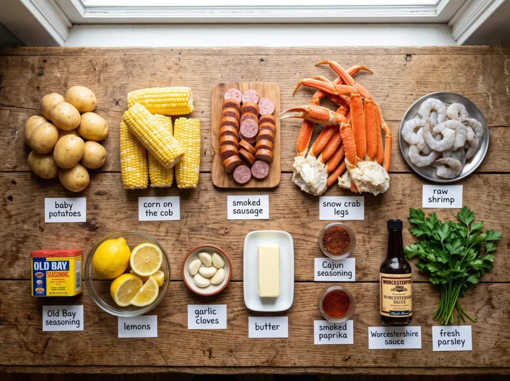 cajun seafood boil recipe Ingredients
