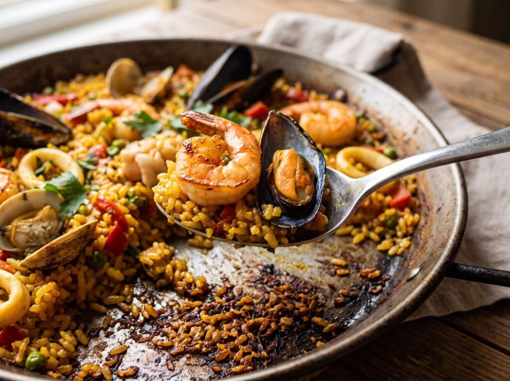 paella recipe final result