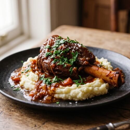 lamb shank meat recipe final result