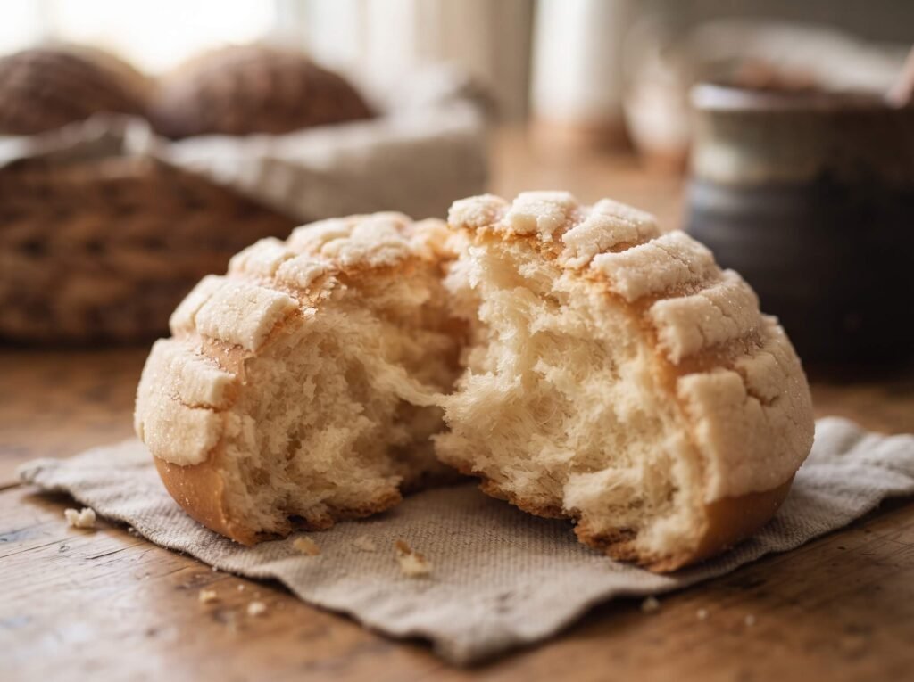 Conchas recipe. final result