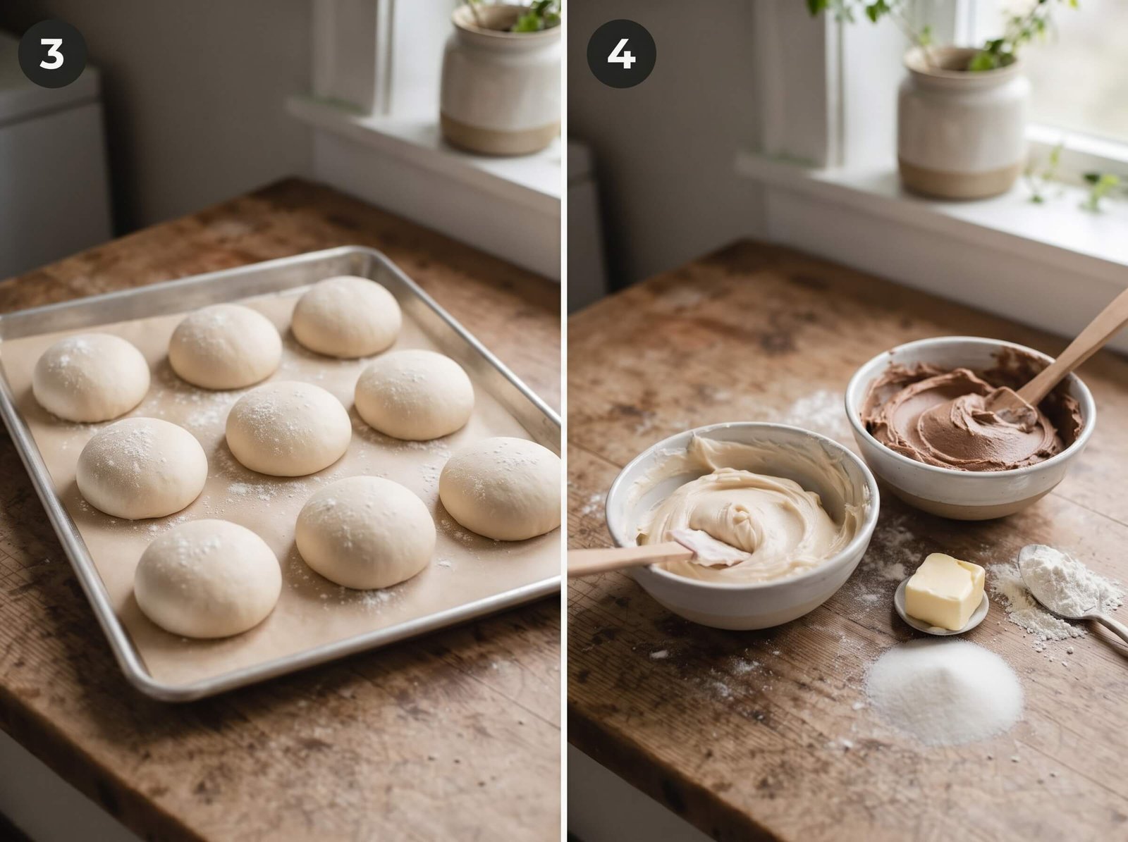 Conchas recipe Shape the Dough and Prepare the Topping
