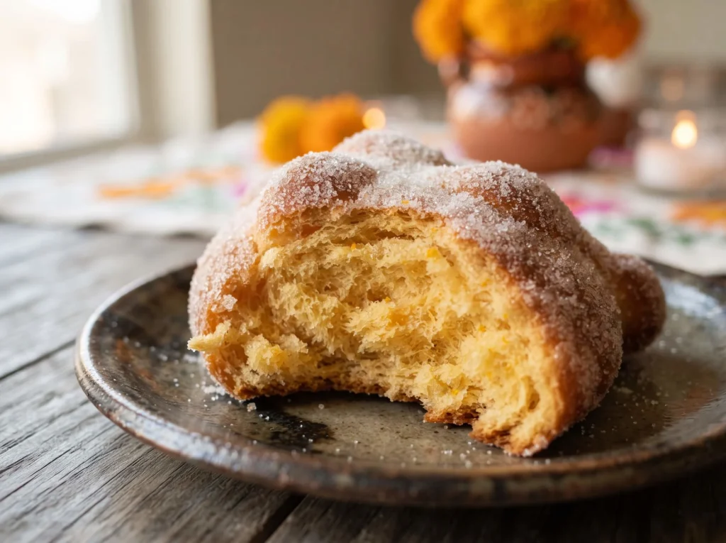 pan de muerto recipe final result