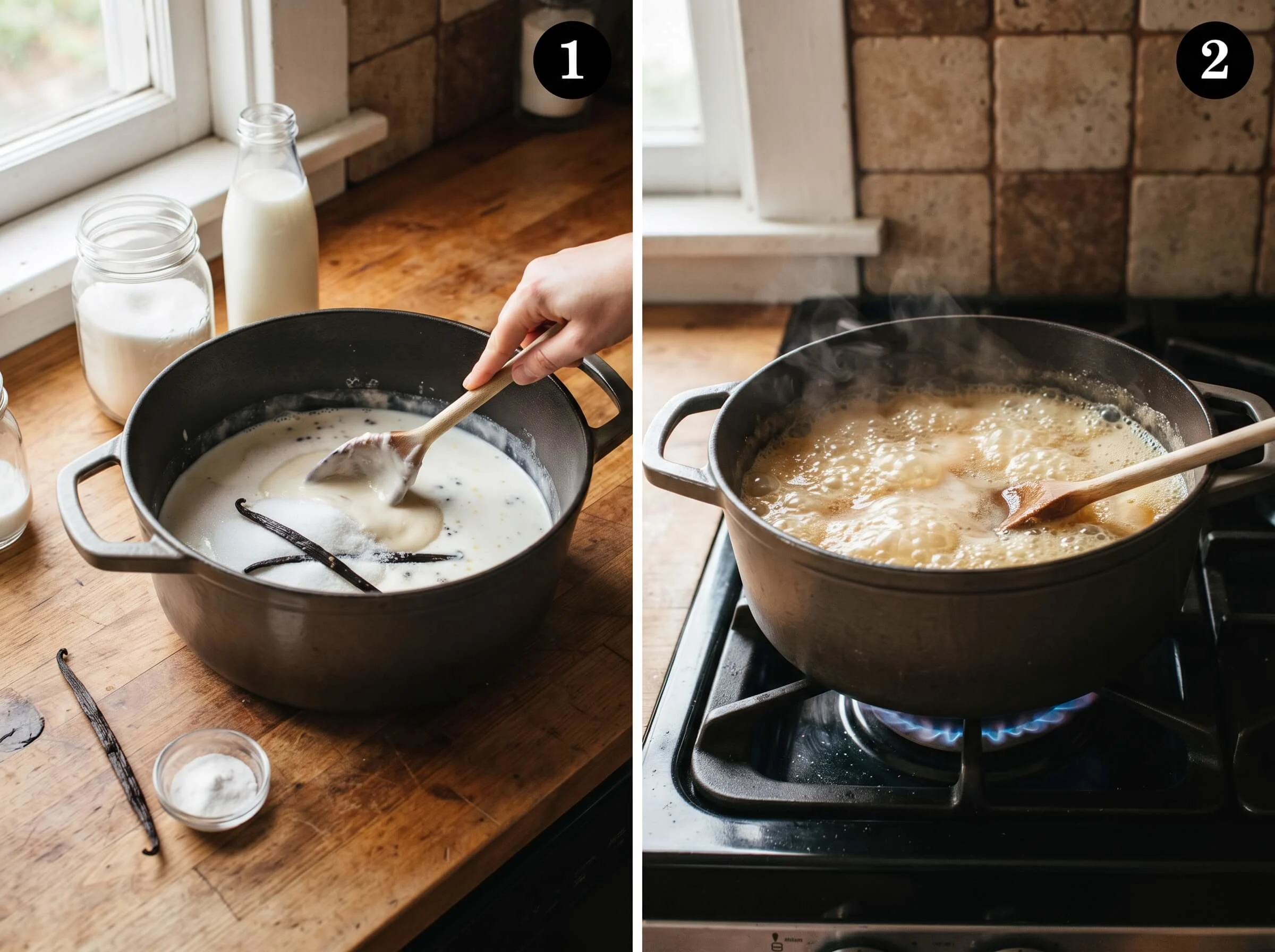 dulce de leche recipe Combine and Begin Cooking