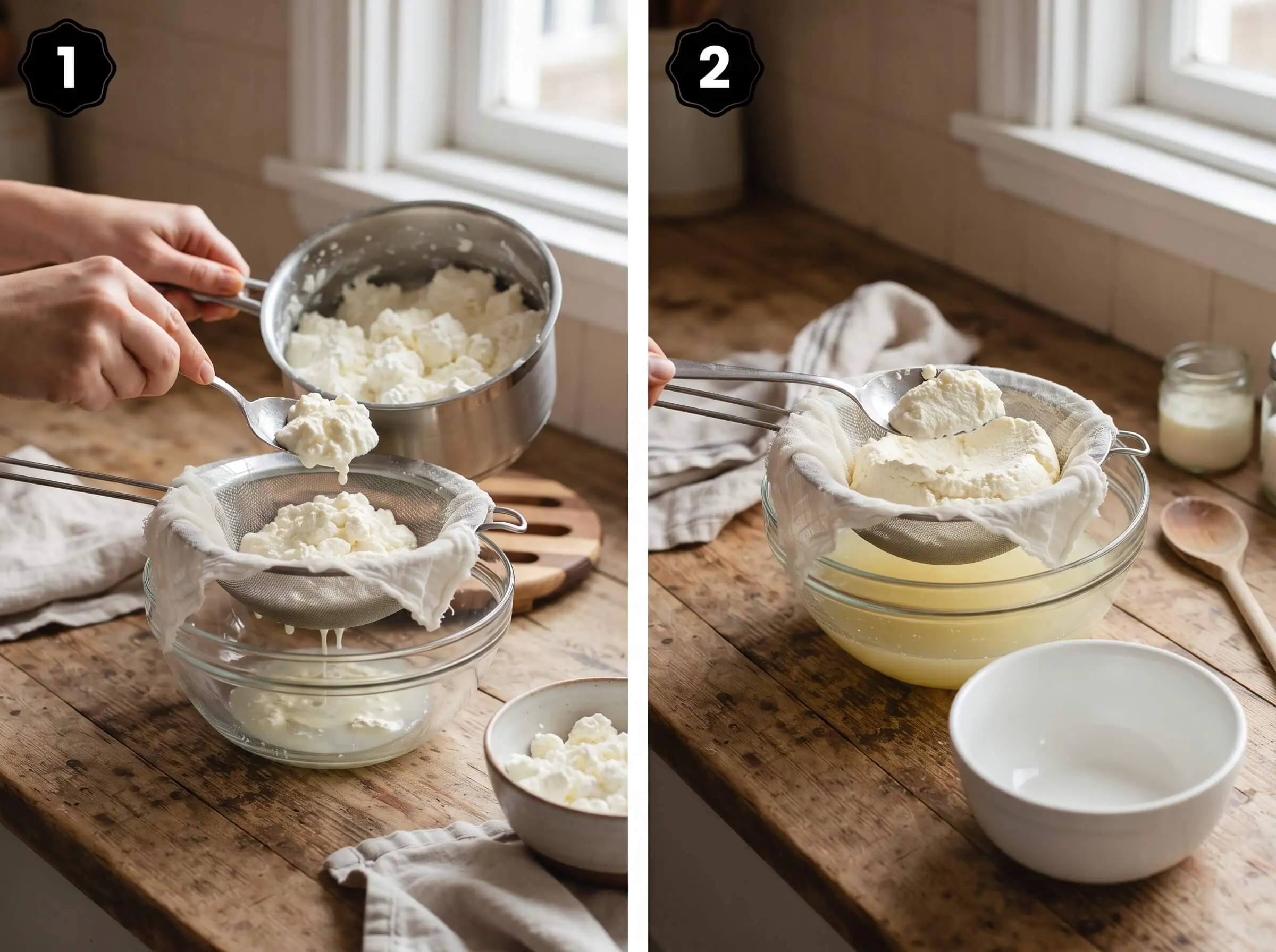 cannoli filling recipe Drain the Ricotta