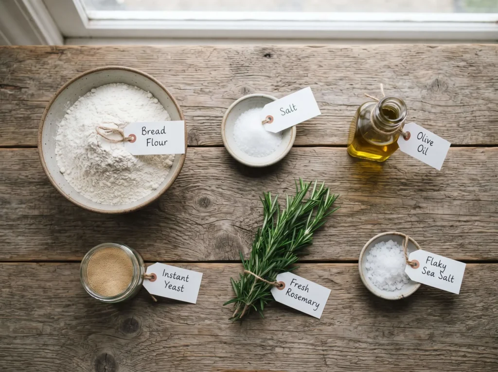 focaccia recipe Ingredients
