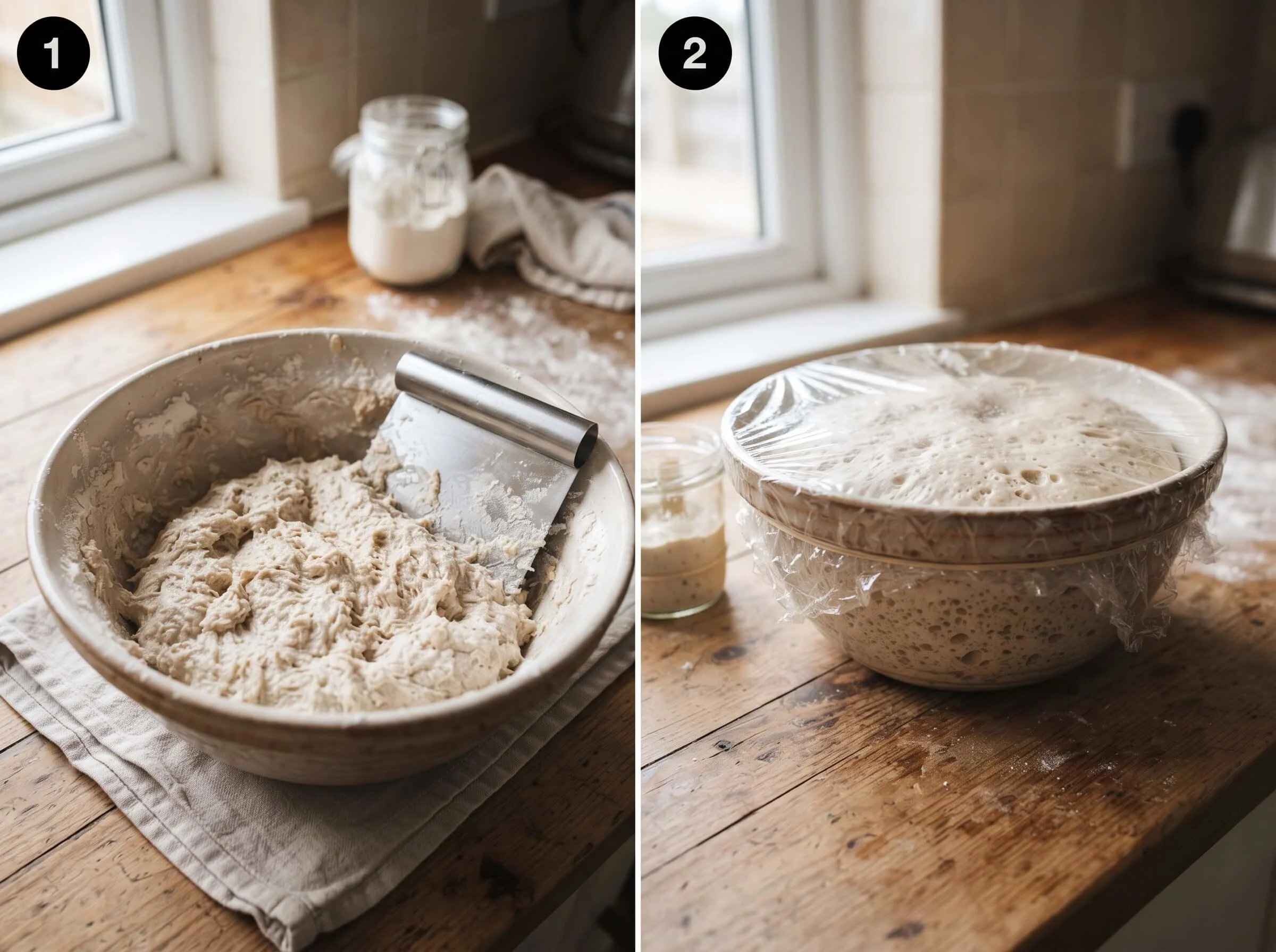 focaccia recipe Mix the Dough and First Rise