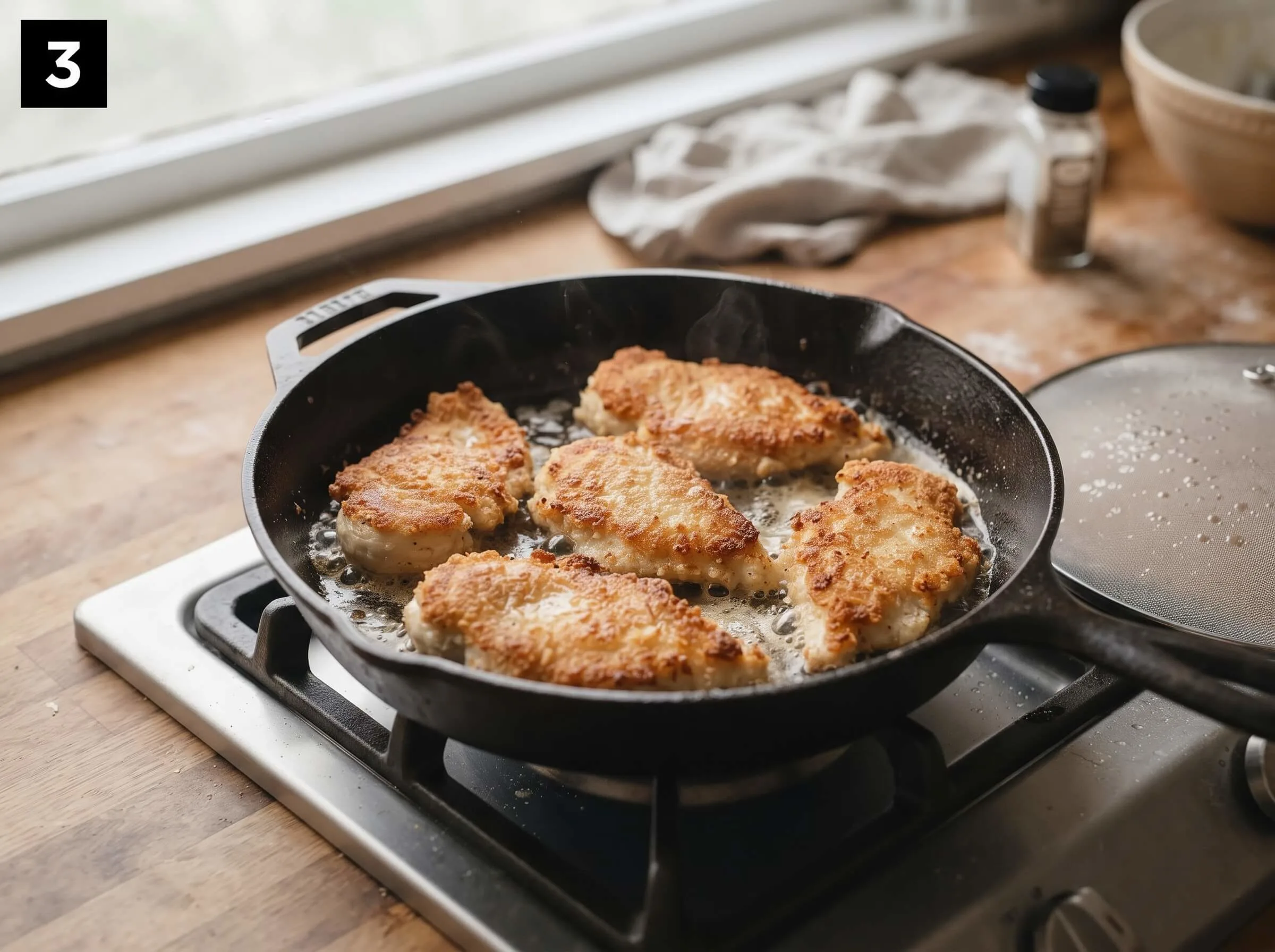 chicken piccata recipe Sear the Chicken
