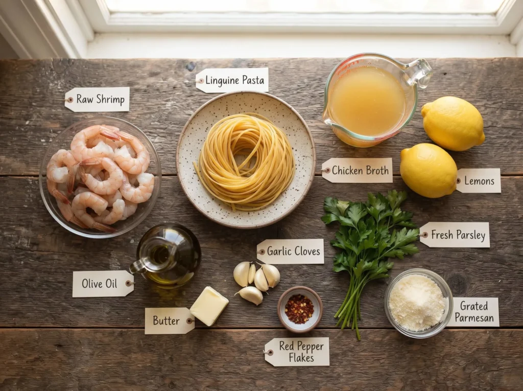 easy shrimp scampi recipe Ingredients