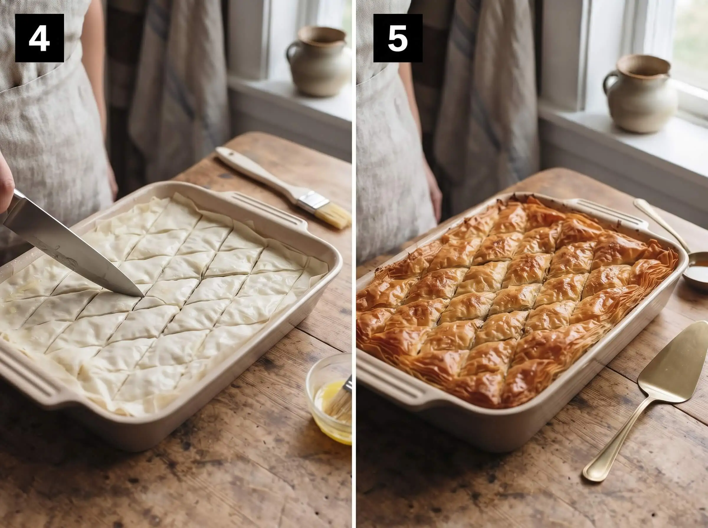 baklava recipe Cut and Bake
