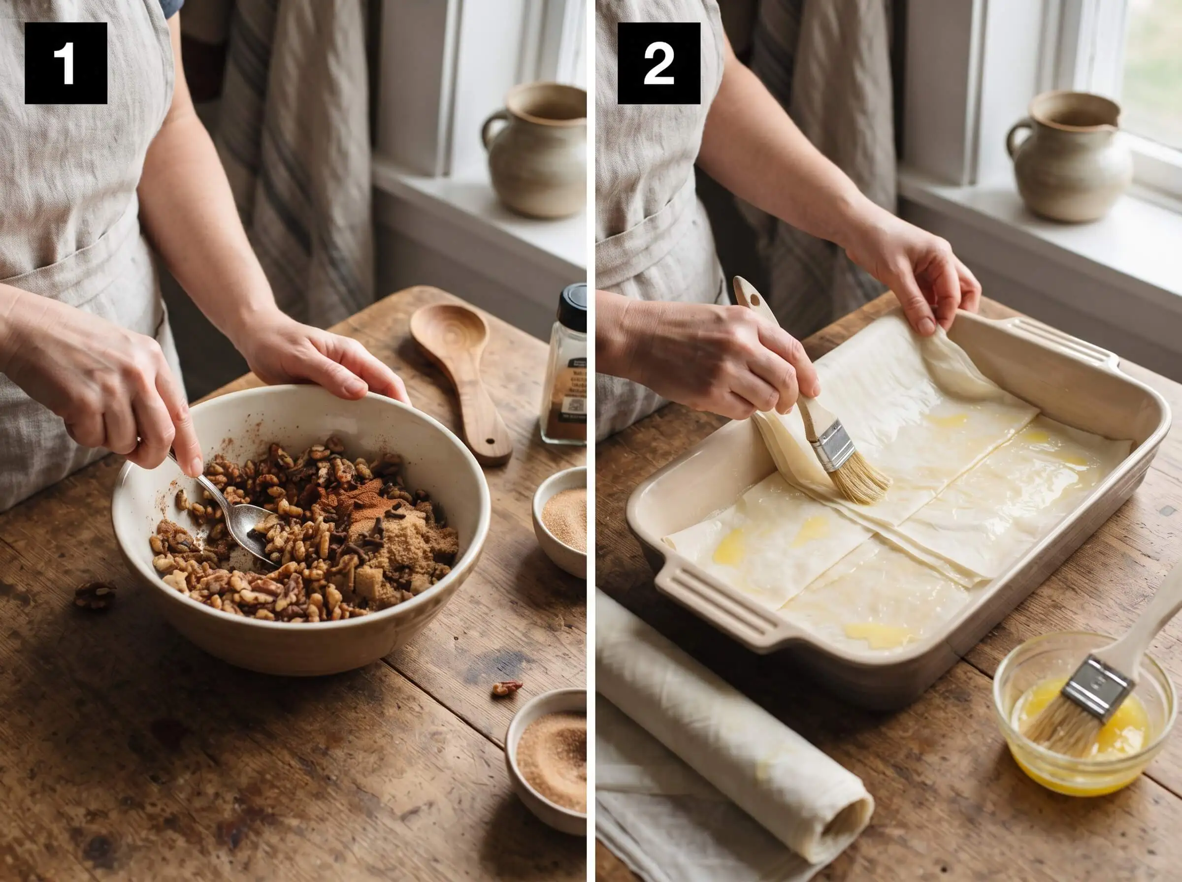 baklava recipe Prepare the Filling