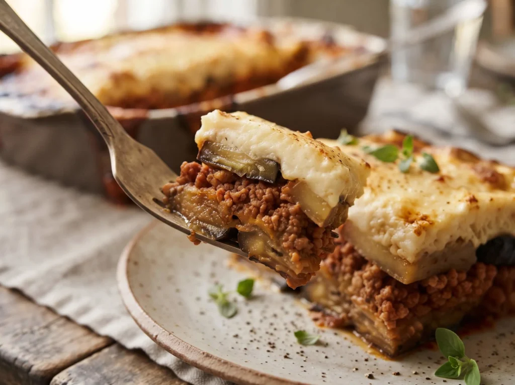 moussaka recipe final result