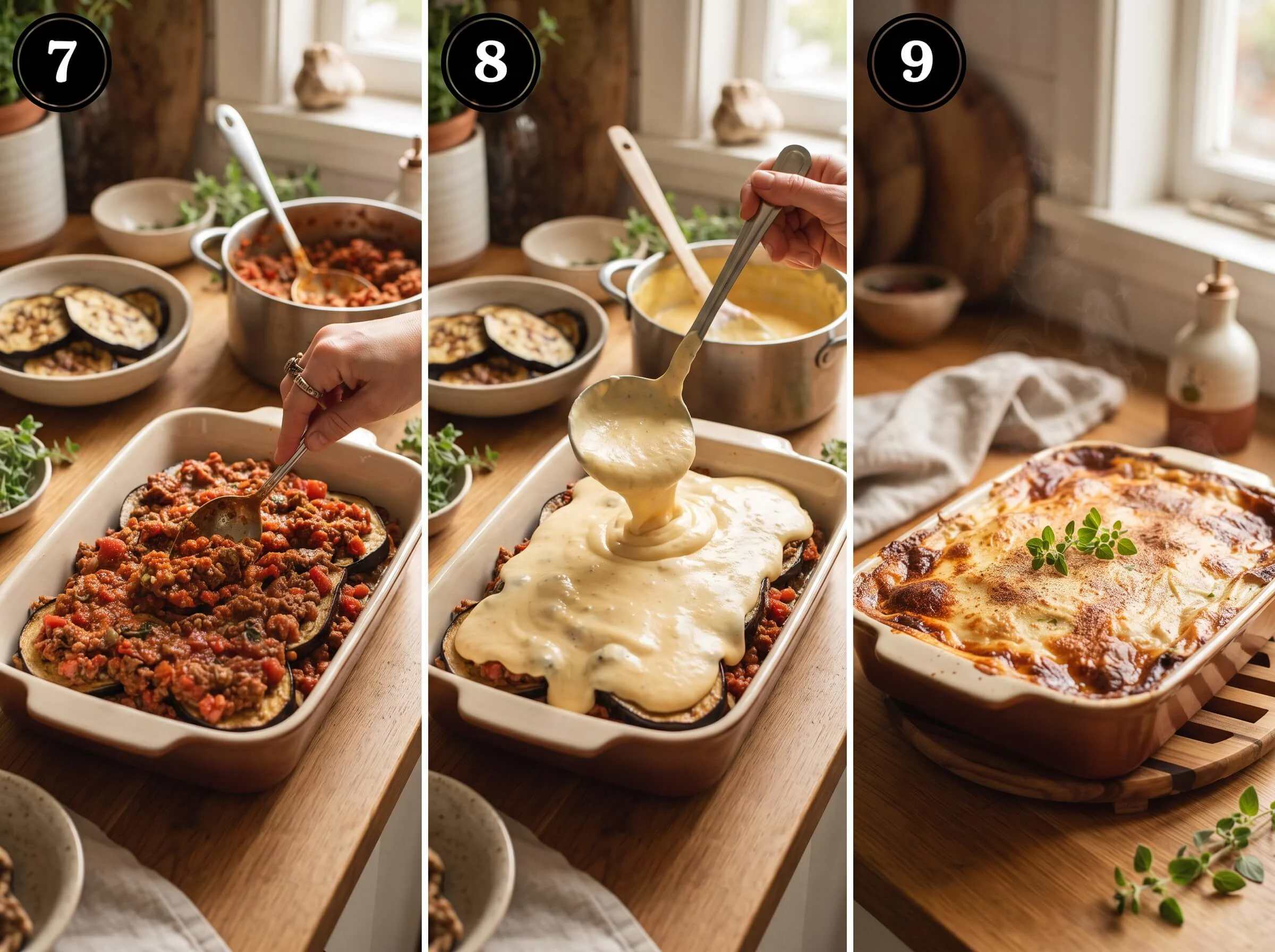 moussaka recipe Layer and Bake