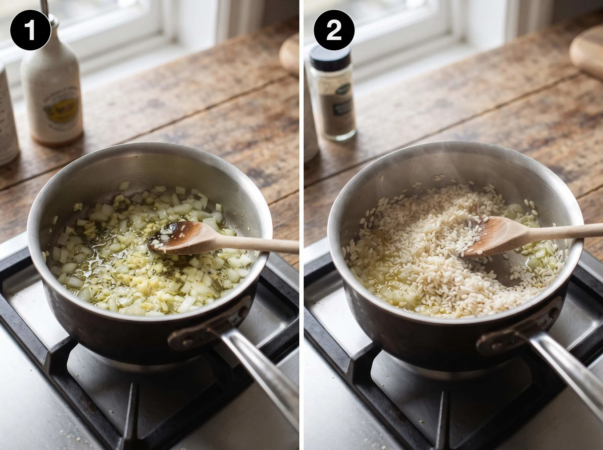 greek rice Sauté the Aromatics and Toast the Rice