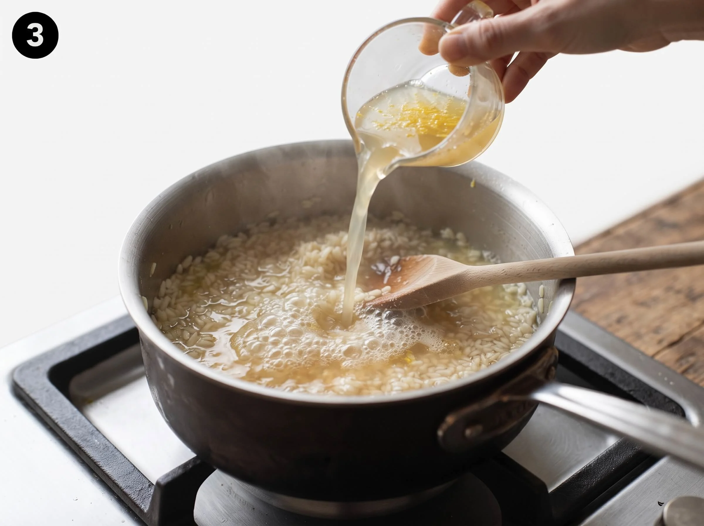 greek rice Simmer the Rice