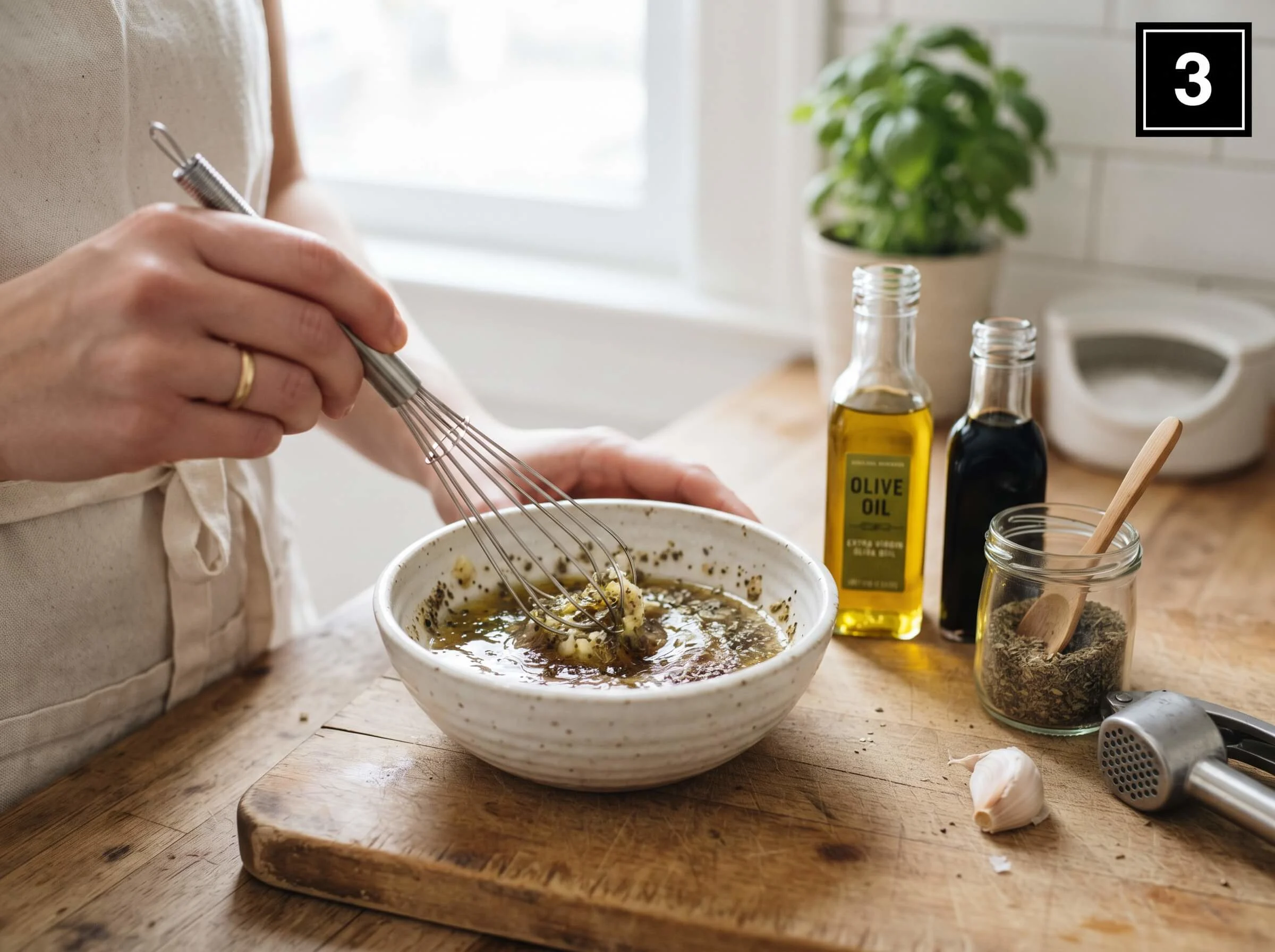 greek orzo salad Make the Dressing