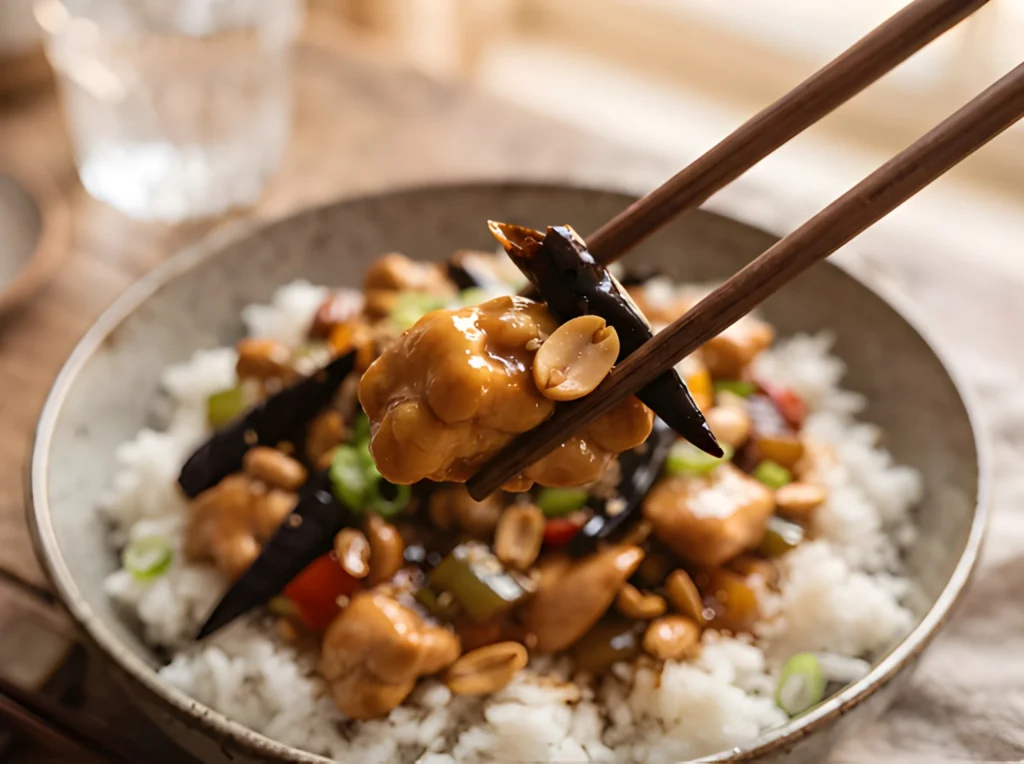 kung pao chicken recipe final result