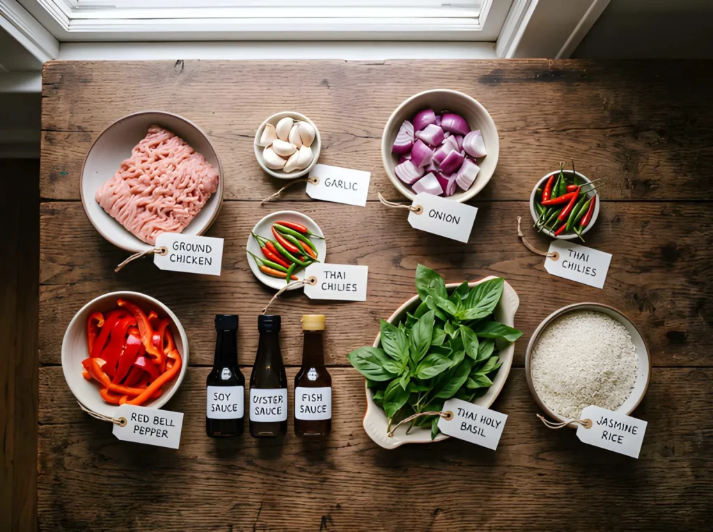 pad kra pao recipe ingreidents