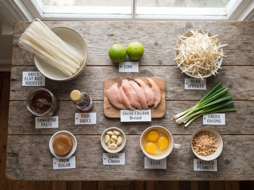 pad thai recipe ingredients