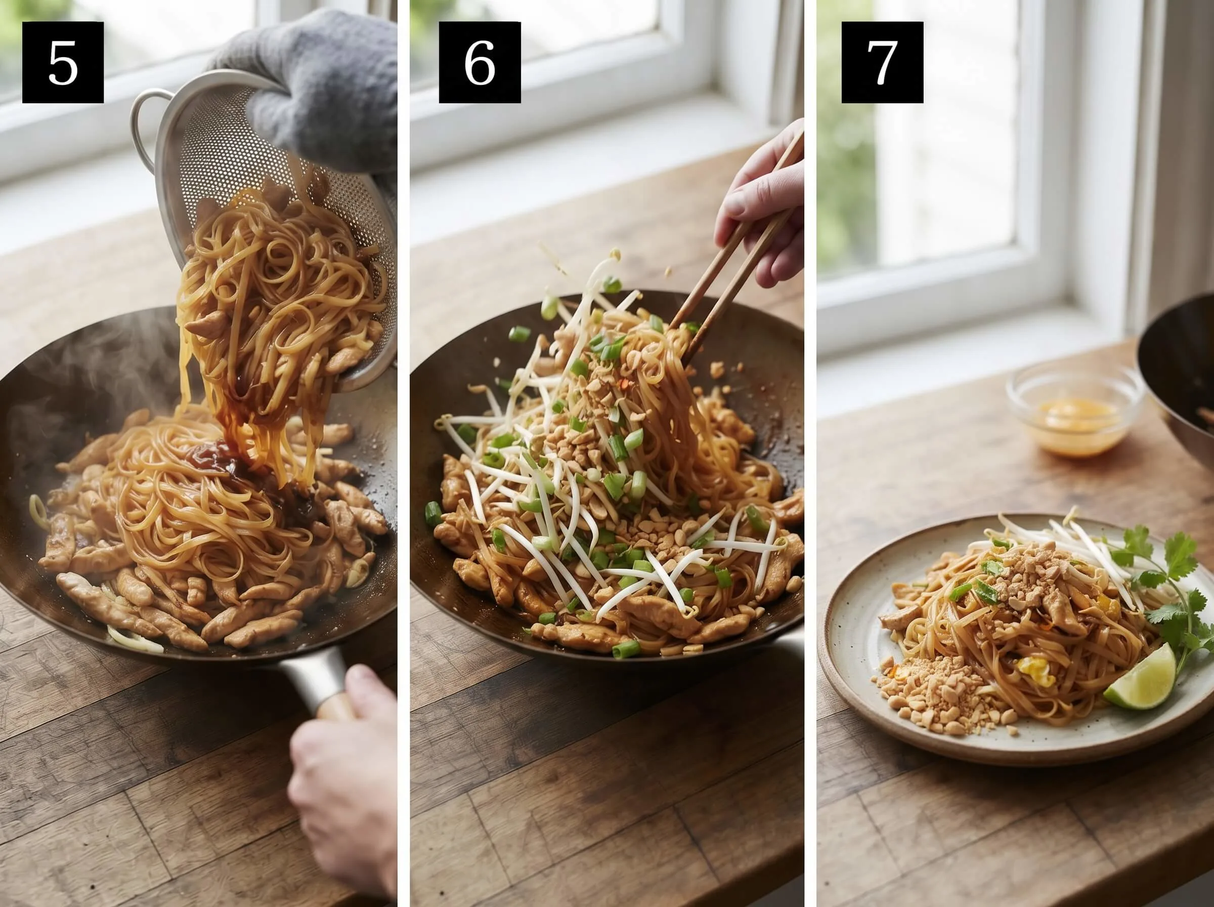 pad thai recipe Add the Noodles and Finish