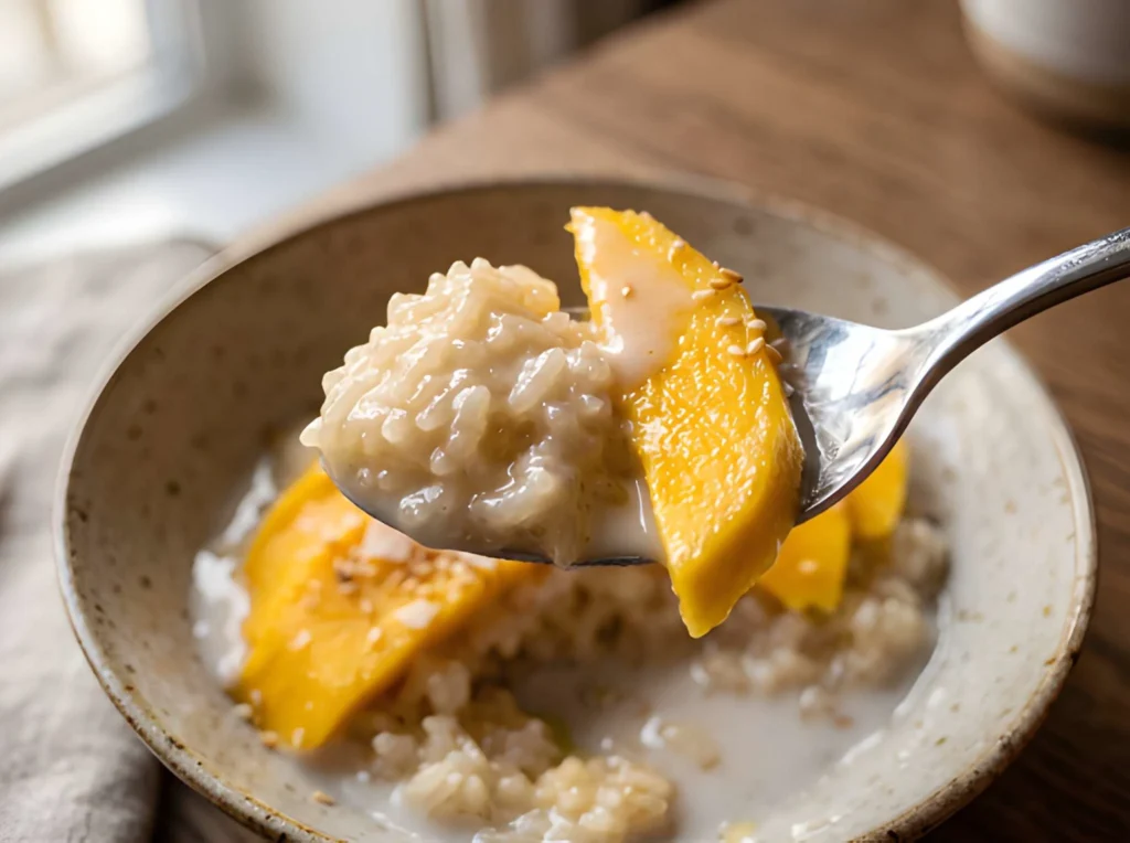 mango sticky rice recipe final result