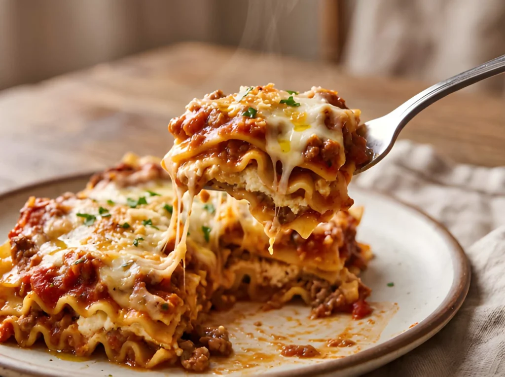 lasagna recipe final result