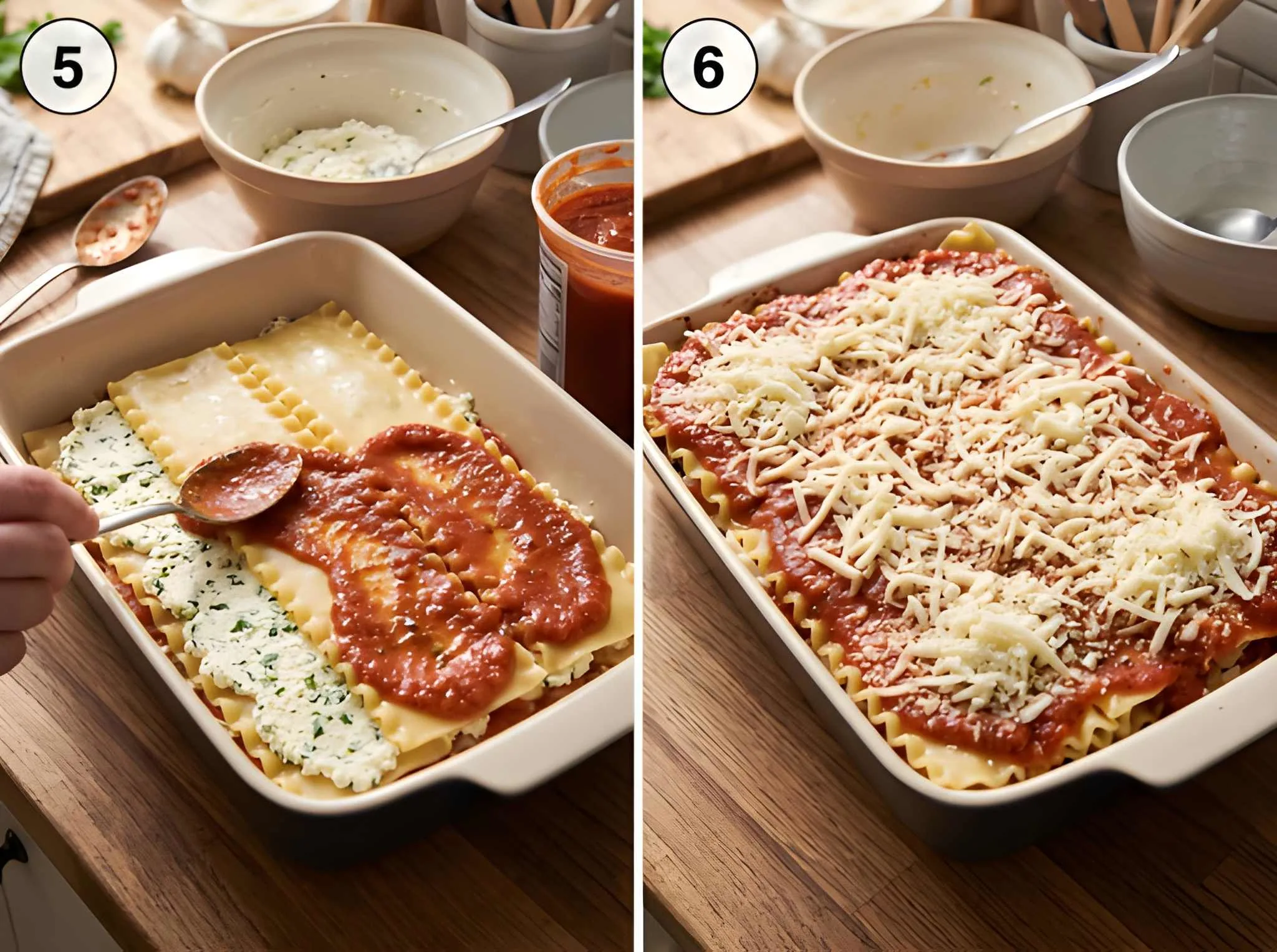 lasagna recipe Layer the Lasagna