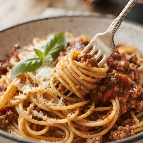 bolognese recipe final result